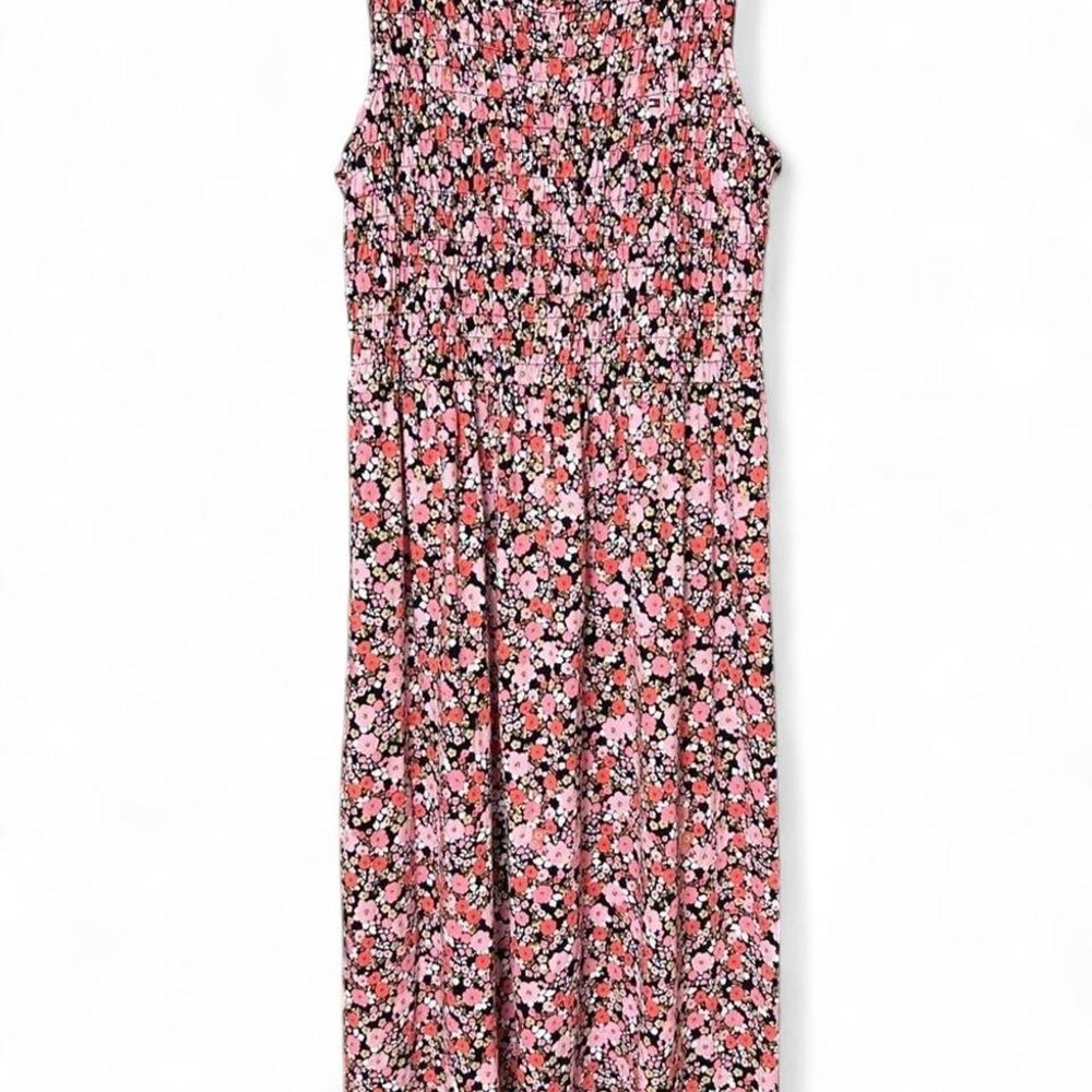 Tommy Hilfiger Floral Tank Dress with smocking/rouching